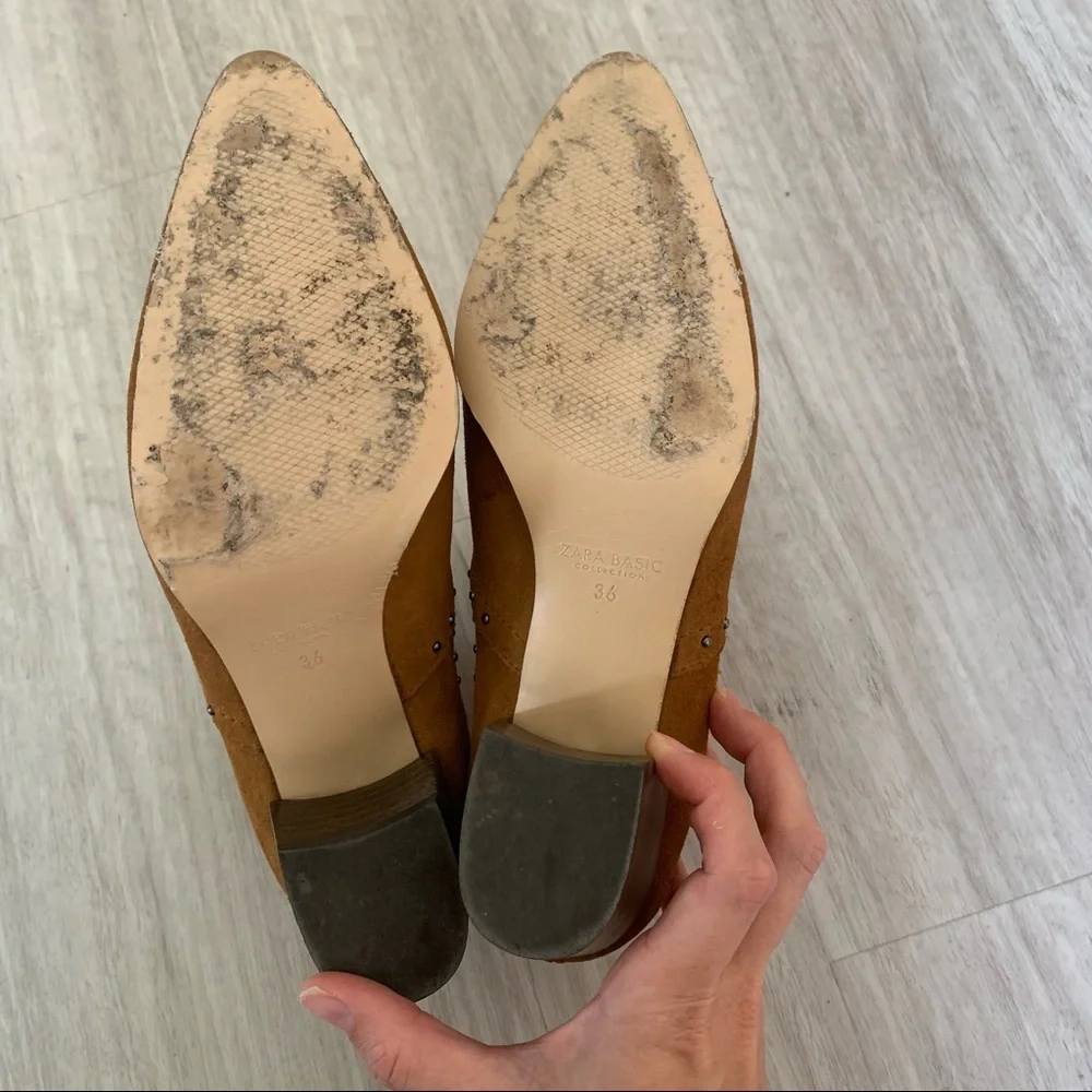 Zara brown leather